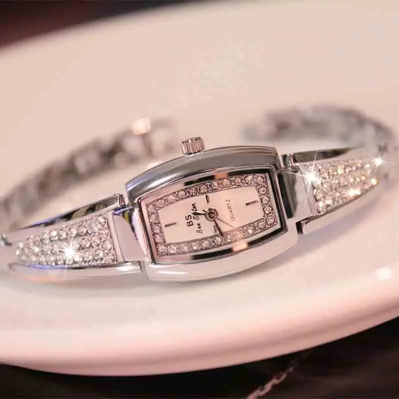 Новинка Распродажа Женские туфли для часы дамы полный алмазов в британском стиле