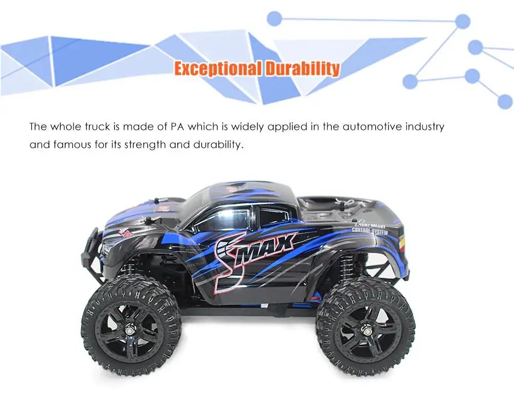 REMO 1631 1/16 2.4G 4WD Brushed Off-Road Monster Truck SMAX RC Remote Control Toys With Transmitter RTR | Игрушки и хобби
