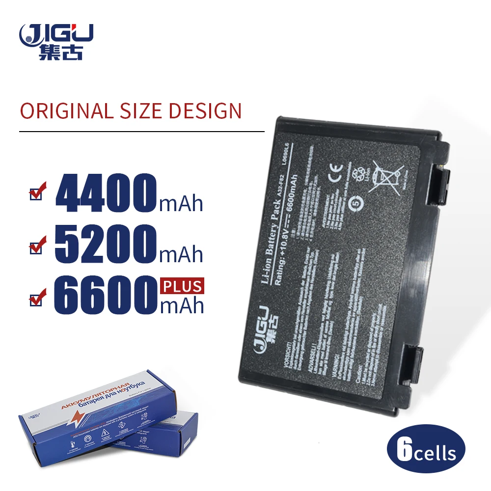 

Аккумулятор JIGU K60 для Asus K50A K50 A32-F82 A32 K50AF F52 K50C K50E K50ij K40 F82 K40in K40af L0690L6 K50in K50X K51 K51A K51AB