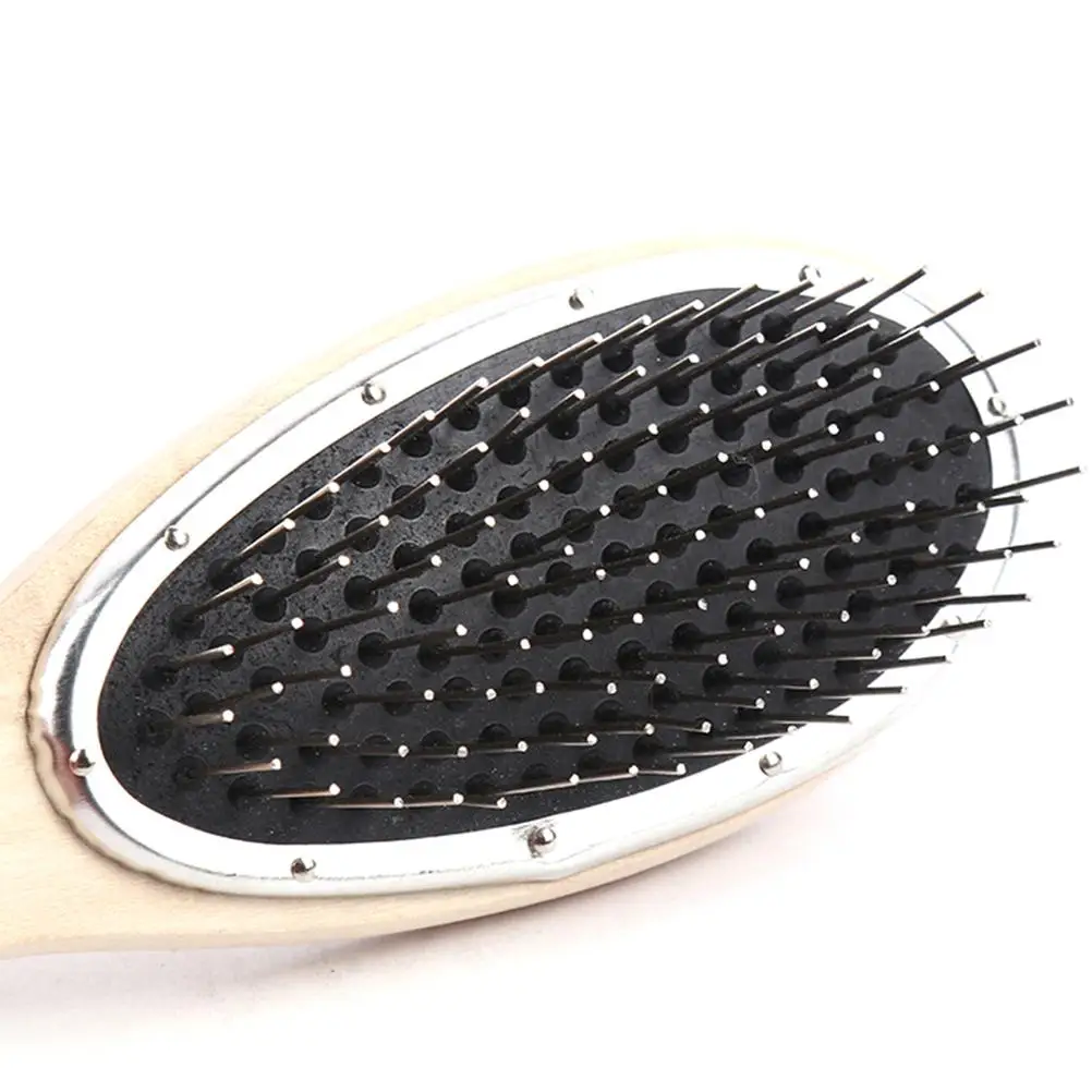 

Fashion Plastic Wood Steel Tooth Comb Mannequin Head Wig Hair Brush 22cm