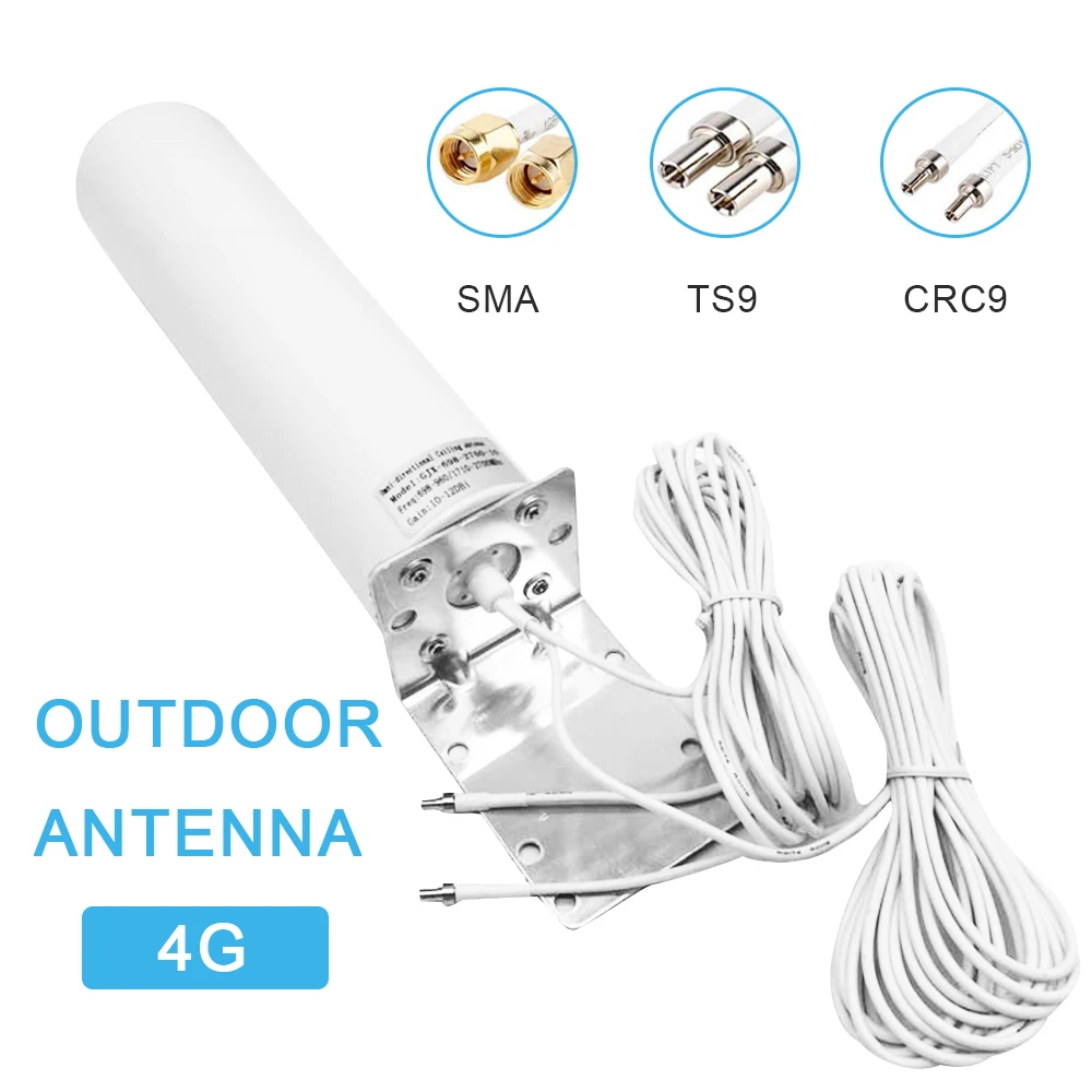 

Наружная антенна 4G LTE, ретранслятор 12 дБи, длина внешней линии 5 м, кабель 2,4 ГГц для маршрутизатора Hua-wei B315 E8372 E3372 ZTE