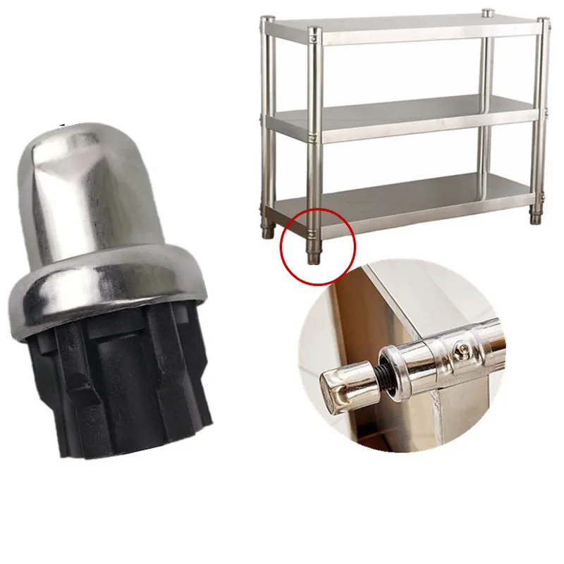 

Нержавеющая сталь регулируемая опора ноги пол протекторы для мебели ноги штепсельная вилка шкаф стол диван уровень ноги стул крышка для но...