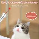 3 в 1 заряжаемая USB лазерная ручка, забавные игрушки для кошек, мини-фонарик, лазерная светодиодный ная подсветка, светильник ильник для кошек, забавные интерактивные игрушки