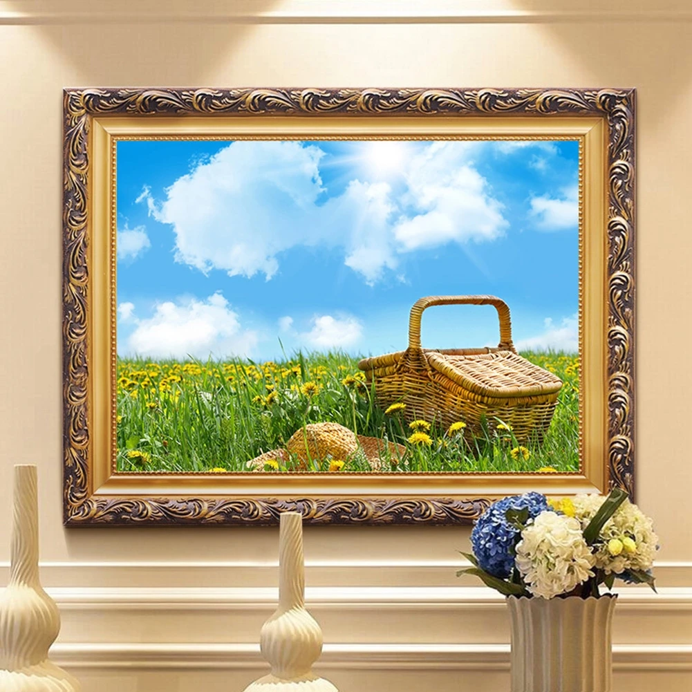

Blue Sky Pastoral Landscape 5D Diamond Painting DIY Cross Stitch Kit Art Full Drill Paintings Home Decor