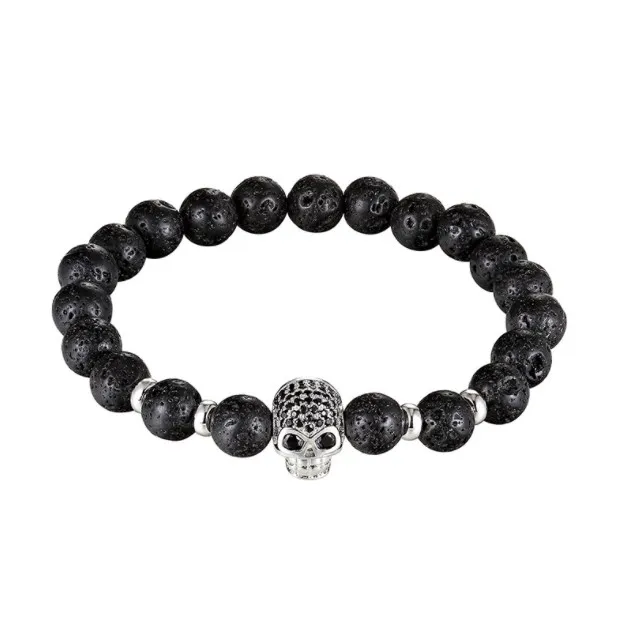 8 мм эластичные золотые серебряные медные фианиты в виде черепа с фианитами