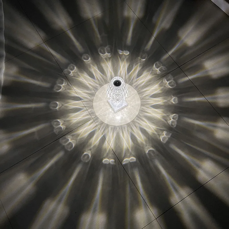 Декоративная светодиодная лампа с кристаллами и бриллиантами для свадьбы