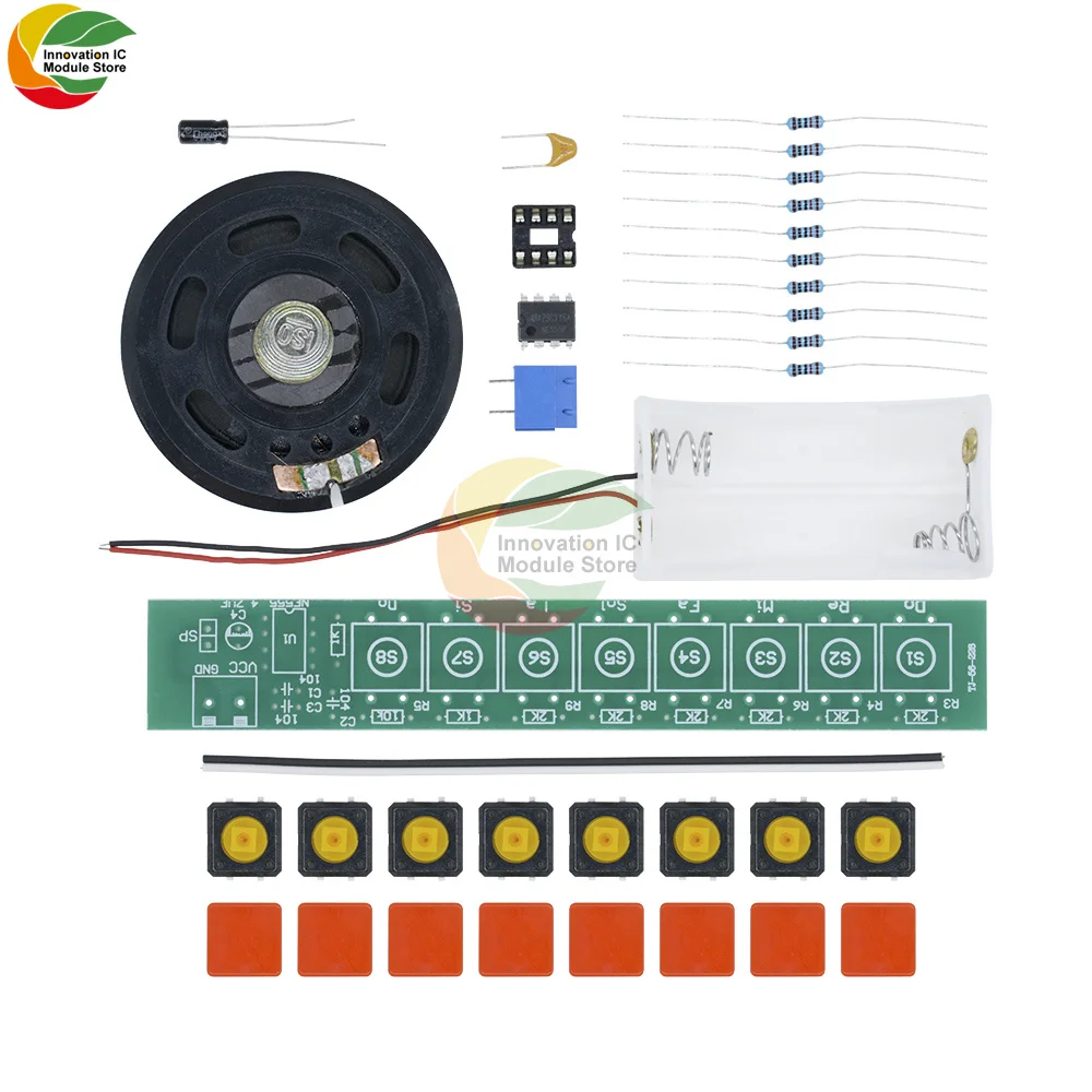 Набор электронный сделай сам с клавиатурой NE555 восемь нот модуль производства