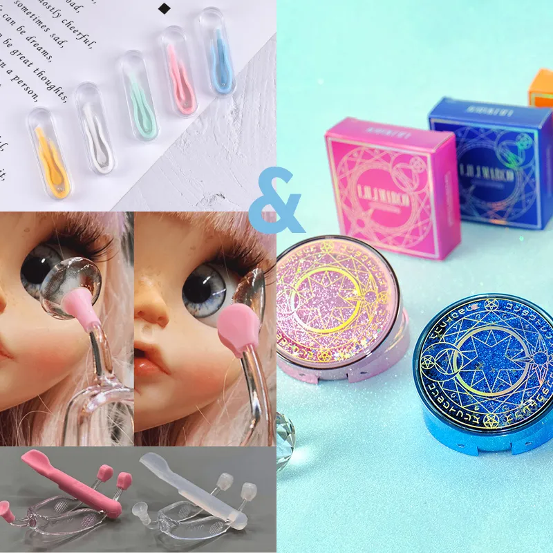 Bio-essence Contact Lenses Container with Tweezers Contact Lenses Box Lens Case for Travel Kit Holder Eyewear Accessories