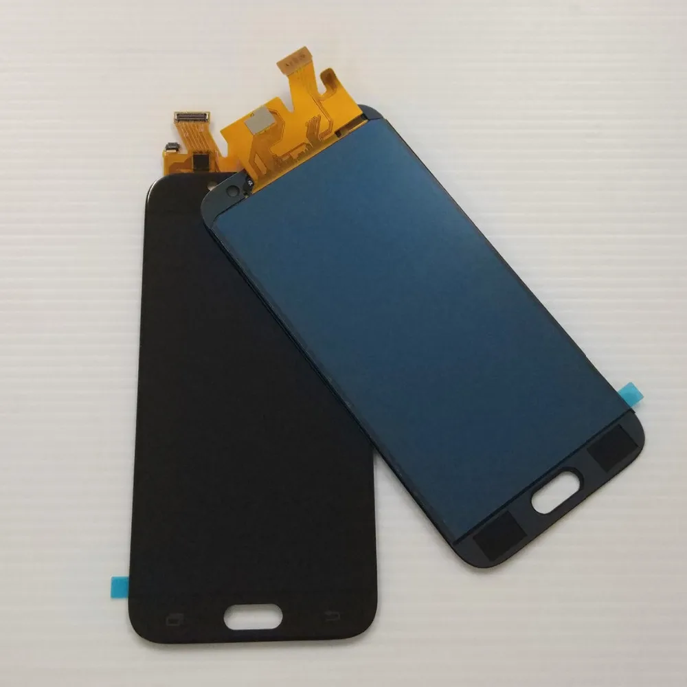 black Brightness Adjustable For Samsung Galaxy J5 J530 J530F J530FM LCD Display Module+ Touch Screen Digitizer Sensor Assembly - Цвет: black