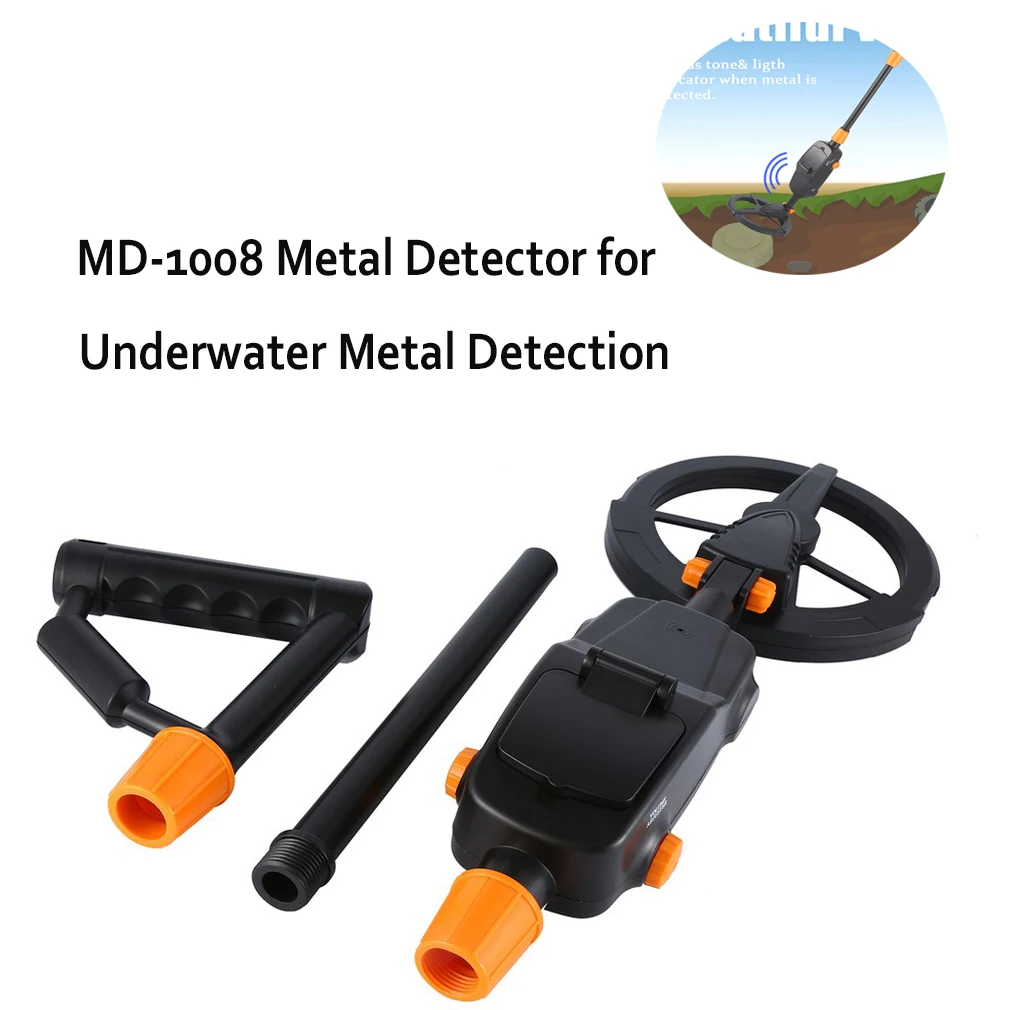 

MD-1008 Metal Detector for Underwater Metal Detection Longer Weed High-precision Metal Detector Waterproof Search Wire Finder