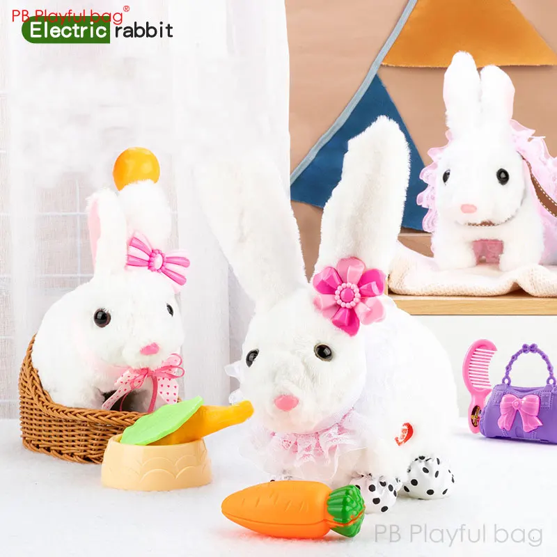 Игрушка-Кролик игрушечная электрическая, белая Игрушка-Кролик игрушечная электрическая, белая