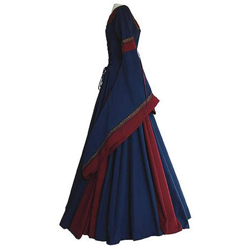 

Medieval Women Clothing European Style Palace Dresses For Women Christian Stagewear Women Dress Plus Size Game Clothing C2046