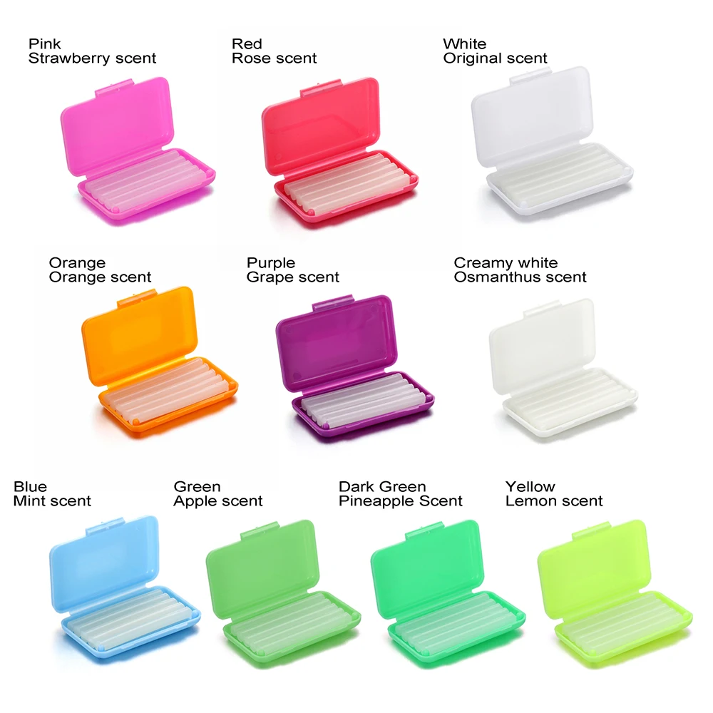 1 коробка 10 видов фруктов вкус Ортодонтическая щеточка рельеф воск для подтяжки