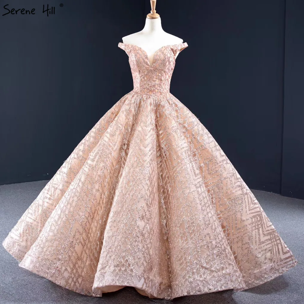 Дубай золото с открытыми плечами высокого класса свадебные платья 2021 винтажные