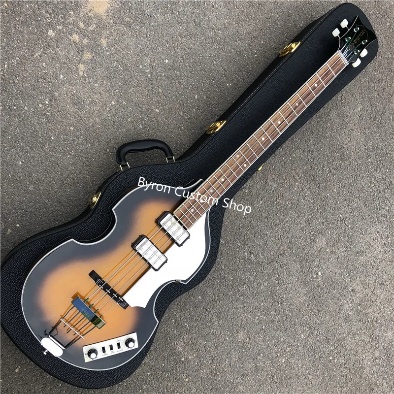 Бесплатная доставка оригинальный бас ручной работы левая рука 4 струны Hofner 61