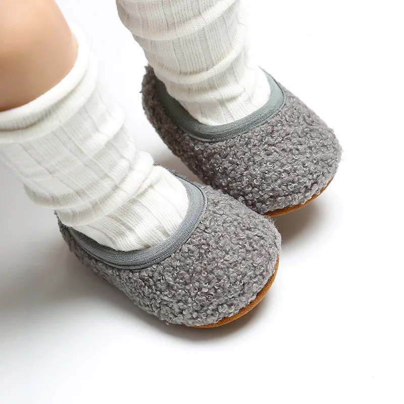 Новая модная детская кашемировая теплая обувь для новорожденных мальчиков и