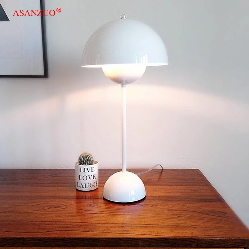 

Modern Designer Flowerpot Table Lamp for Living Room Bedroom Study Bedside Semicircle Lamp Home Decor Indoor Lighting Fixture