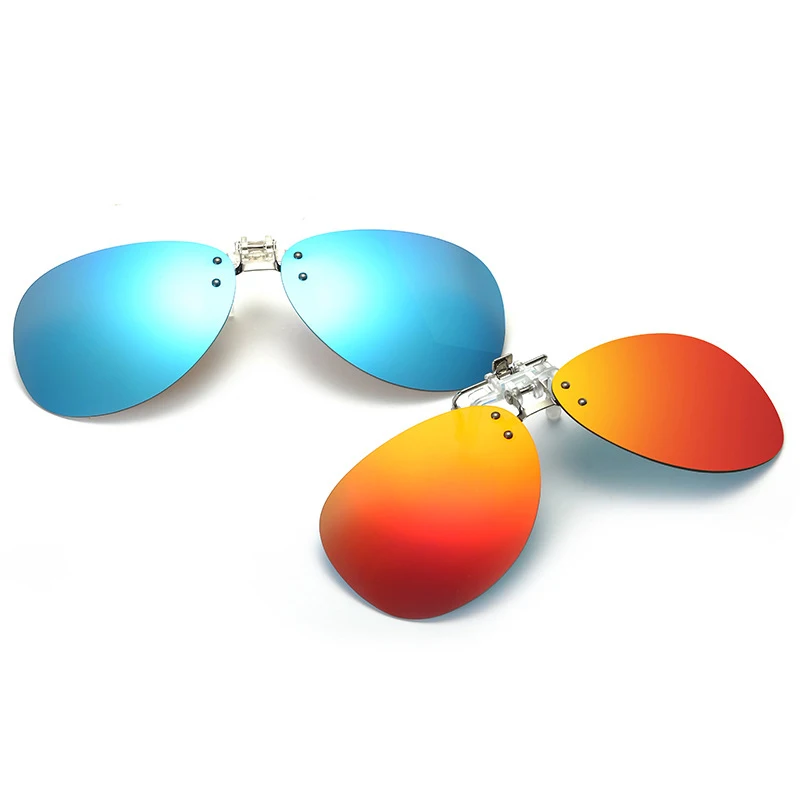 Поляризованные солнцезащитные очки с клипсой авиаторы откидной крышкой ночного