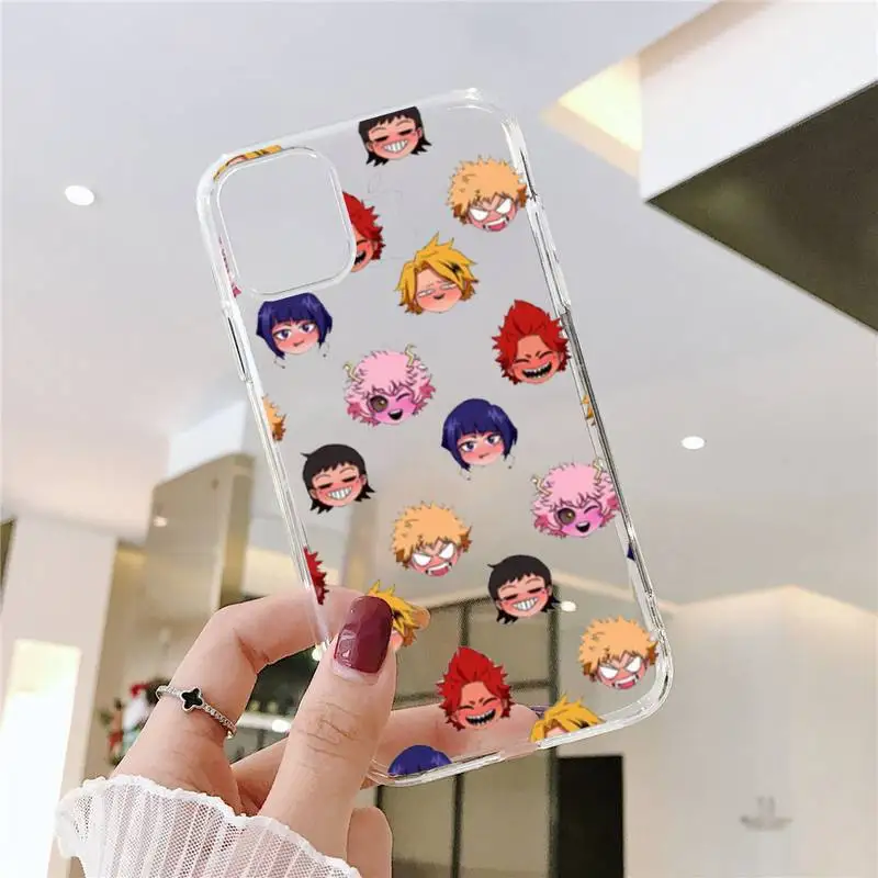 

My Hero Academia Phone Case Clear Transparent for iPhone 11 12 mini pro XS MAX 8 7 6 6S Plus X 5S SE XR 2020