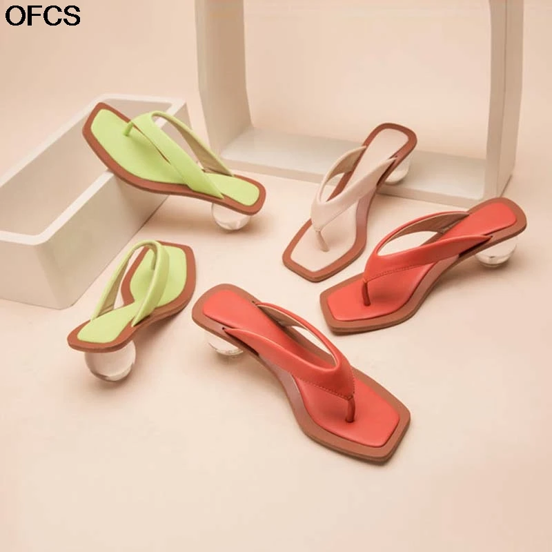 Женские сексуальные летние пляжные шлепанцы женские сандалии с прозрачными