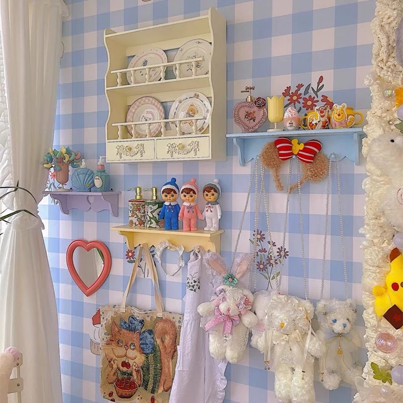 1 шт. украшения полки деревянный настенный стеллаж для хранения детские малышей