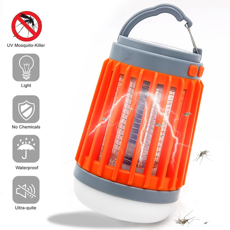 2 in 1 LED USB Solar Power Mosquito Killer Lamp Portable Flashlight Outdoor Repellent Light Insect Trap Camping SG | Компьютеры и офис