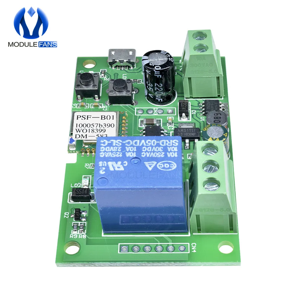 DC 5 V-12 V пробежку с встроенной функцией спуска затвора умный беспроводной WiFi переключатель Тхет триггерный релейный модуль APP Управление; доска Diy Электронный
