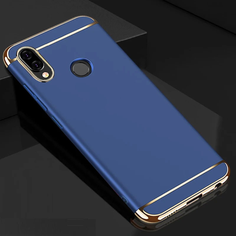 Luxury Plating Case For Xiaomi Redmi Note 7 Hard PC Matte 3 in 1 Full Cover 5 6 Pro Mi 9 SE Fundas |