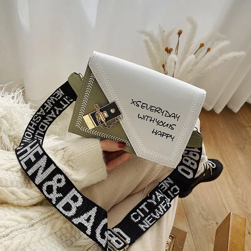 Кожаные дамские сумочки через плечо модный простой дорожный мессенджер на ремне