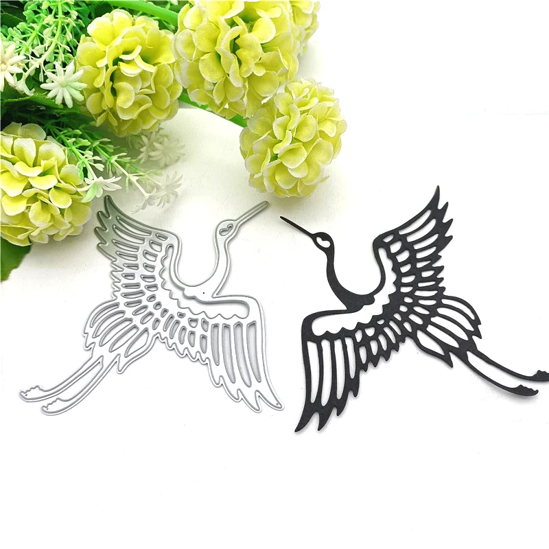 

2021 New Flying bird Metal Cutting Dies Stencil Die Cut Scrapbooking Craft Stamps