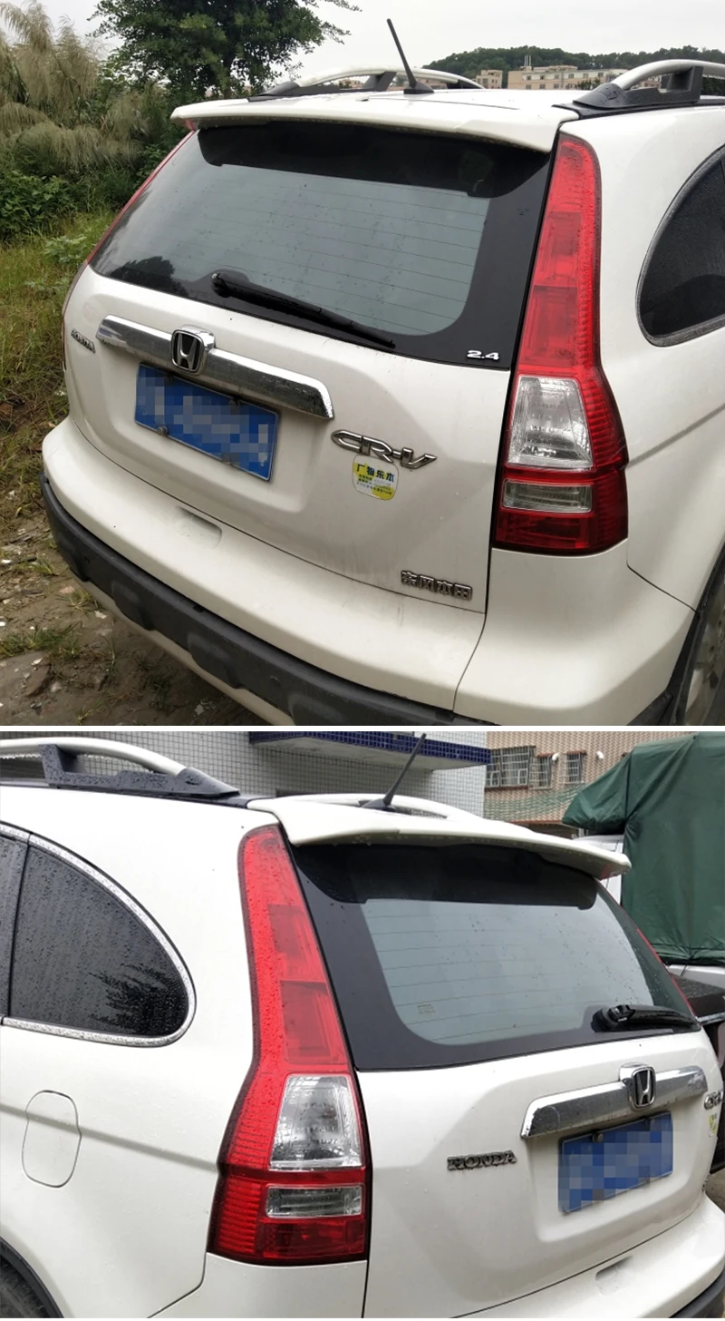 Для Honda спойлер CRV 2007-2011 Задняя Крышка багажника автомобильный Спойлер ABS Материал CR-V заднее крыло спойлер автомобильное украшение с цветом