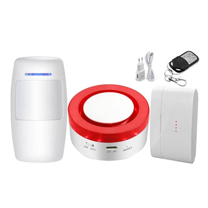 Умный шлюз V18 Tuya + сирена 2 в 1 Wi Fi Противоугонная сигнализация|Комплекты для