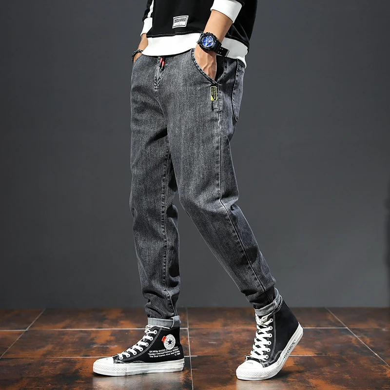 Men High Quality Large Size 2021 Summer Classic Jeans Denim Streetwear Fashion Pants For Male Casual jogging solid Long Trousers