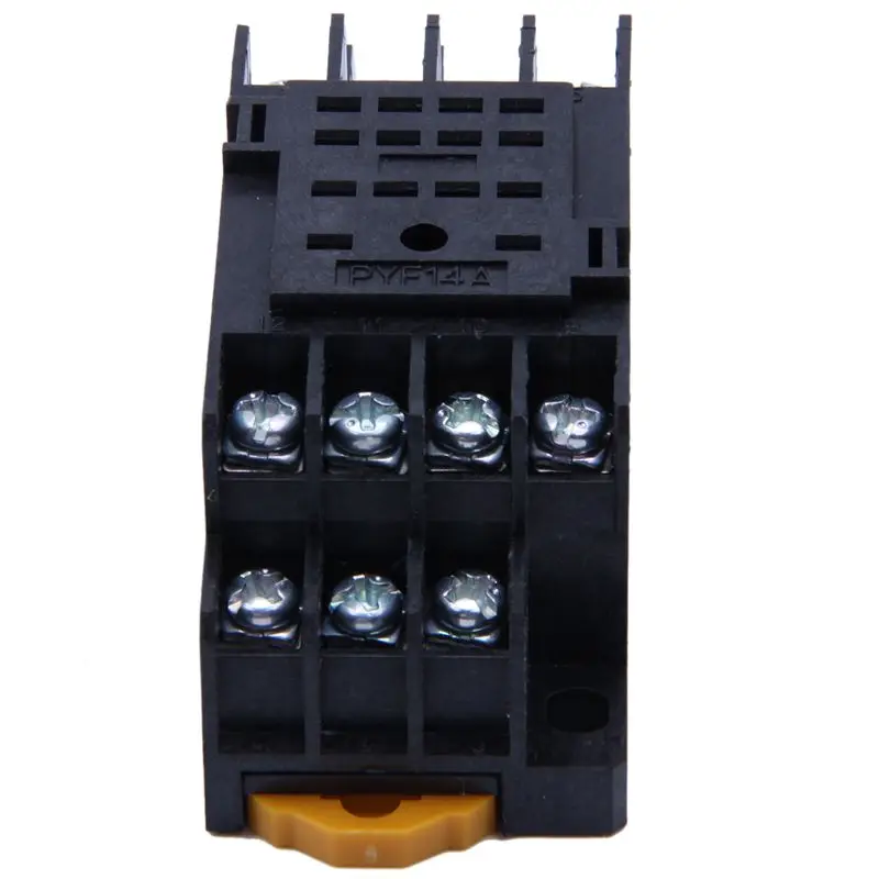 Fashion PYF14A DIN Rail Мощность основание релейного разъема 14 иголок для MY4NJ HH54P MY4|Реле| |