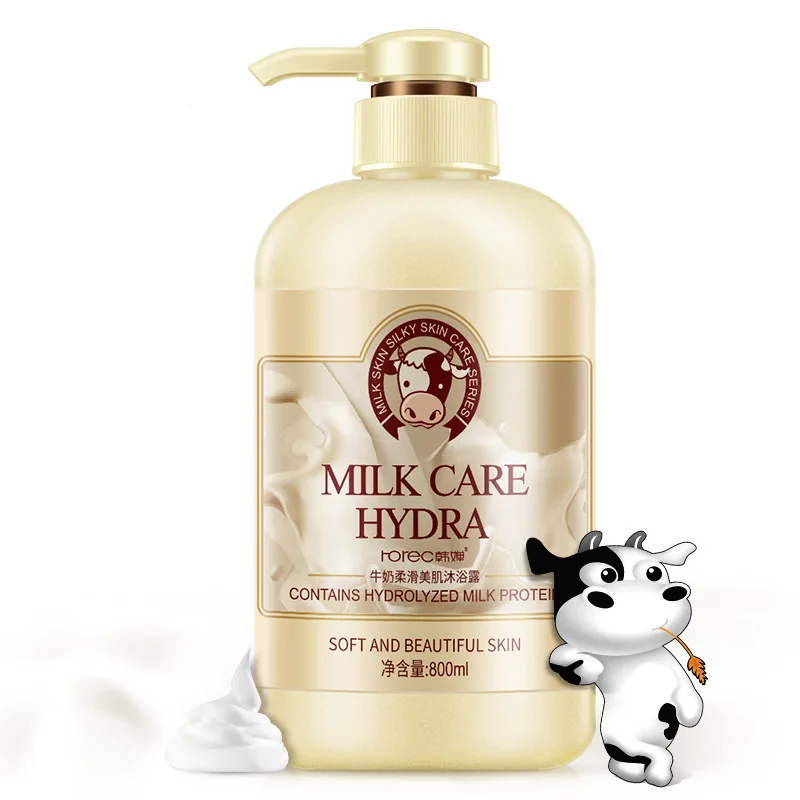 800ML Milk Shower Gel For Women Bath Foam Deep Cleansing Body Wash Lotion Men Shower Gels Synergetic Fragrance Beauty Health