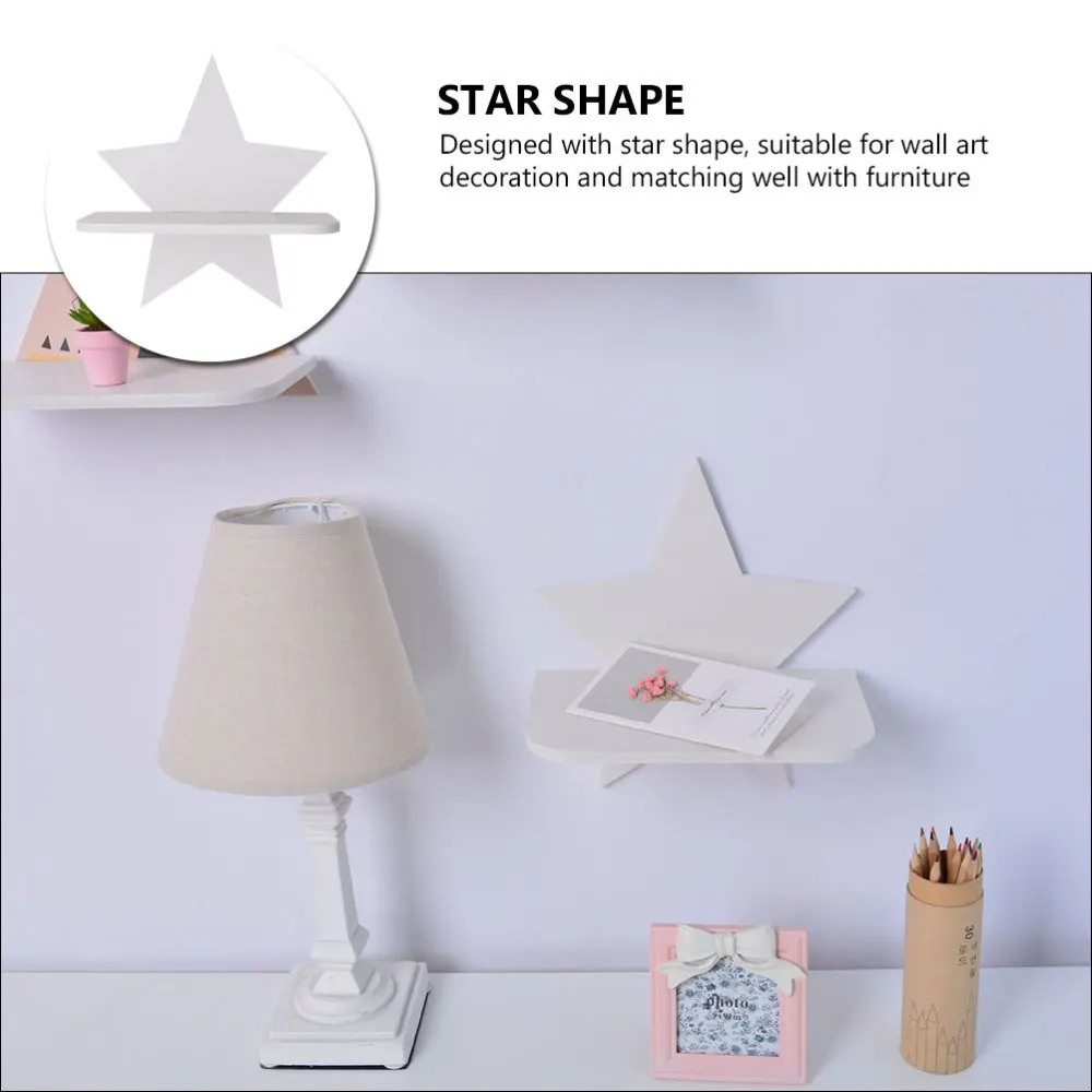 

1Pc Household Storage Holder Children Room Wooden Storage Stand Decor (White)