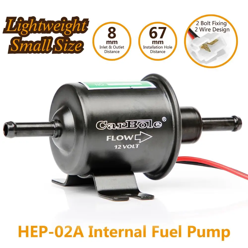 Карбол 4 7psi черный электрический топливный насос 12 В Универсальный Масляный