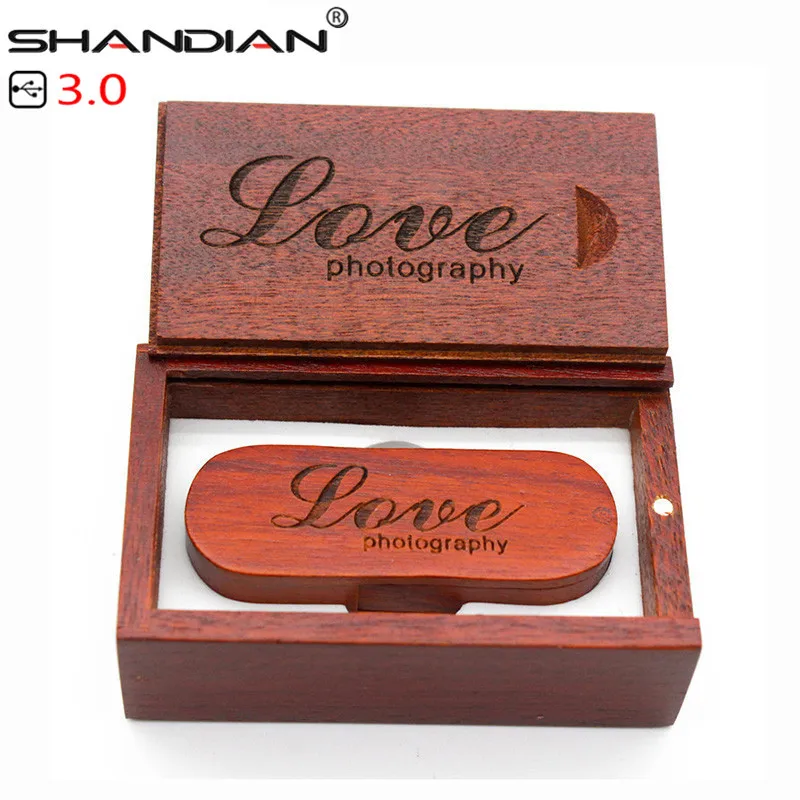 USB-флеш-накопитель SHANDIAN деревянный портативный с логотипом на заказ 4/8/16/32/64 ГБ |