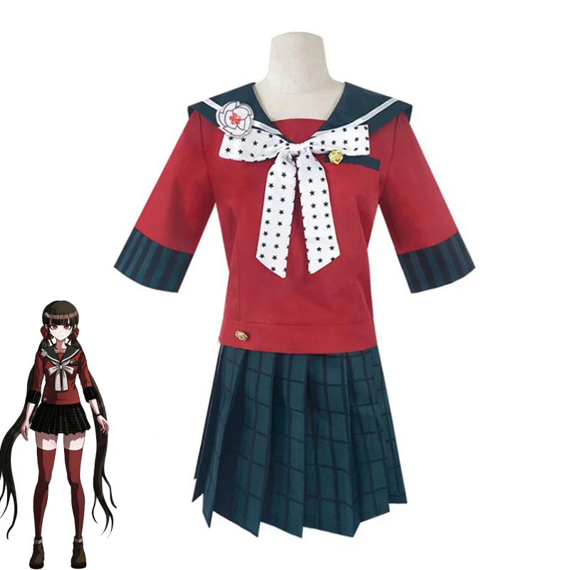 Игра Danganronpa V3 Косплей харукава Маки маскарадный костюм для женщин моряка