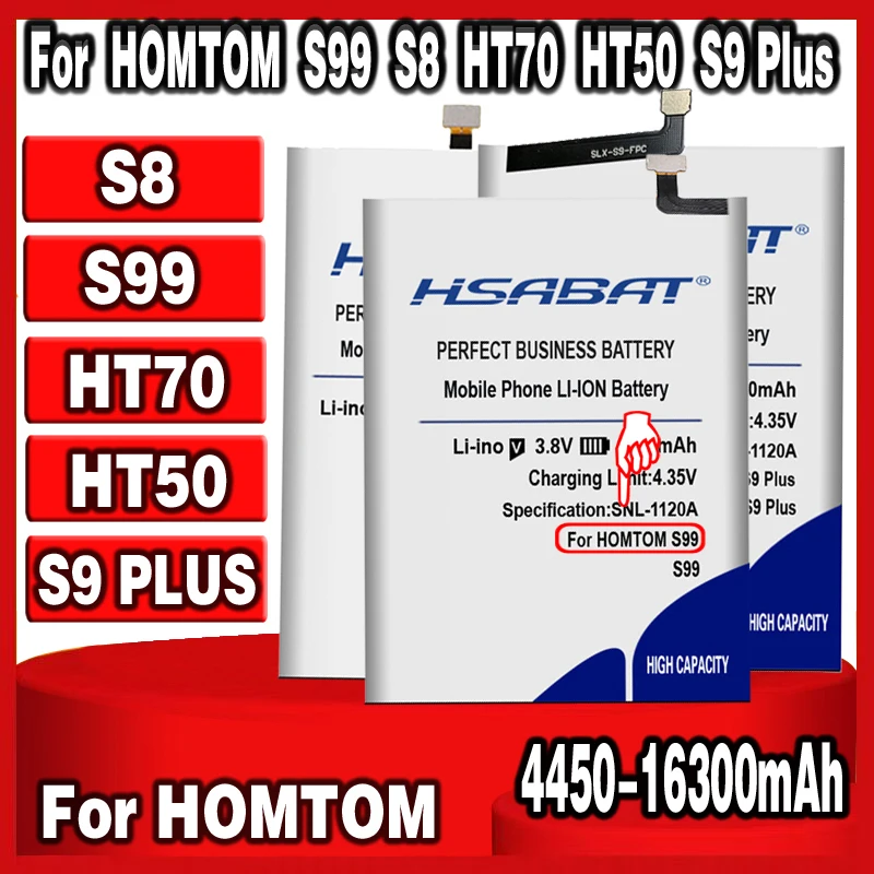 Аккумулятор для телефона HOMTOM S99 S8 HT70 HT50 / S9 Plus|Аккумуляторы мобильных телефонов| |
