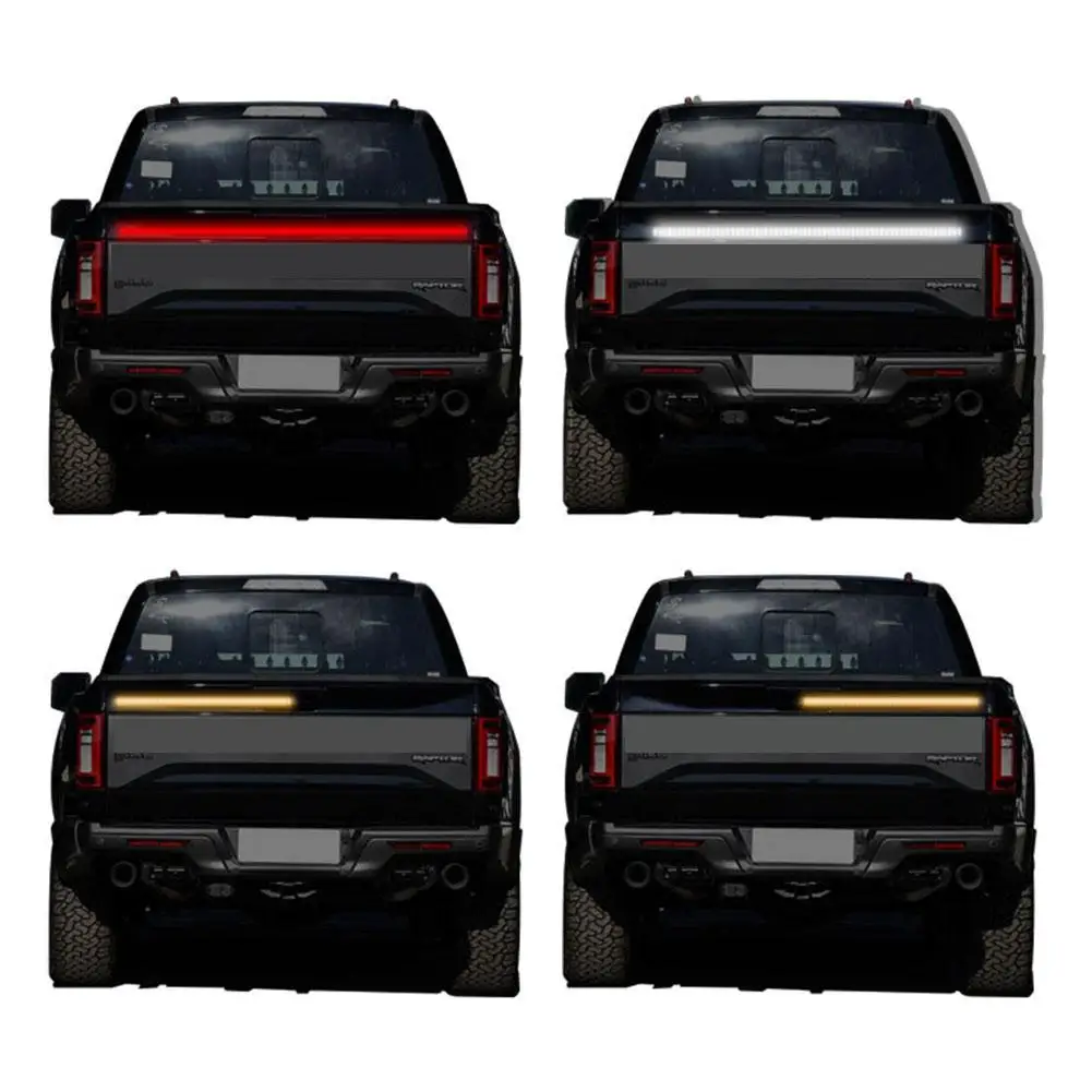 

60 in 3 Row LED Truck Tailgate Light Strip Reverse Brake Signal Lamp DRL Lamp for Pickup SUV Signal Lamp