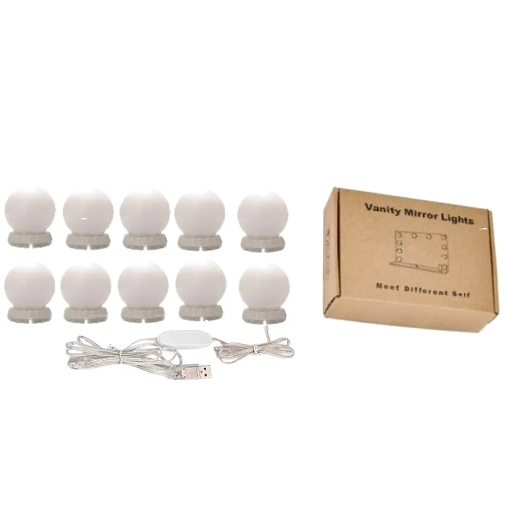 Для нанесения макияжа) со светодиодной подсветкой по краю и зеркальный