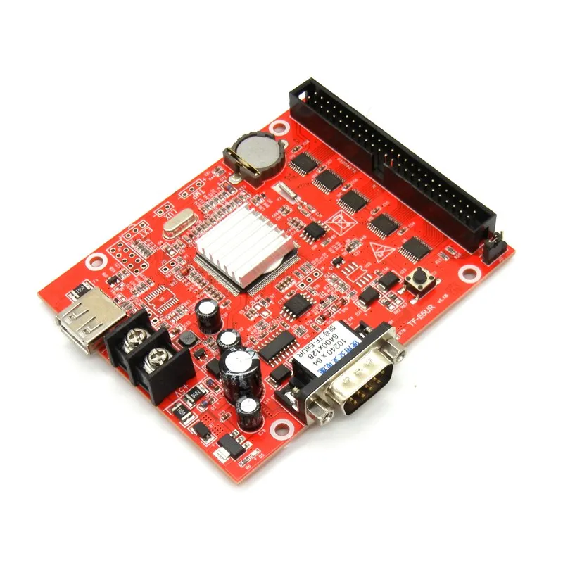 TF E6UR RS232 и USB коммуникация 1024*256 пикселей одноцветный светодиодный контроллер