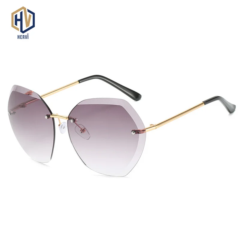 Солнцезащитные очки с обрезанными краями для океана европейские и американские