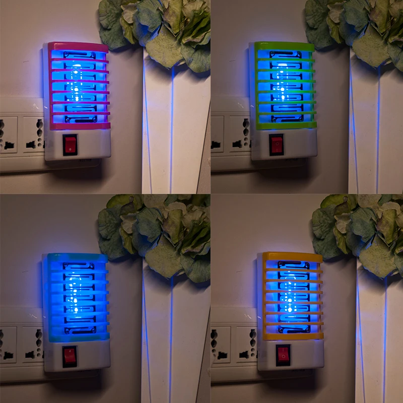 

220V Mosquito Killer Lamps EU/US Plug Socket Electric Mosquito Repellent Fly Bug Insect Killer Trap Night Lamp Zapper