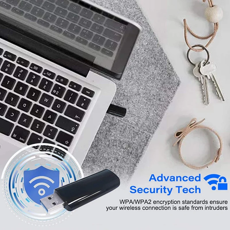 

USB WiFi Adapter Wireless Adapter 802.11AC 1300Mbps USB3.0 WiFi Dongle,5G/867Mbps 2.4G/400Mbps Dual Band Network Adapter