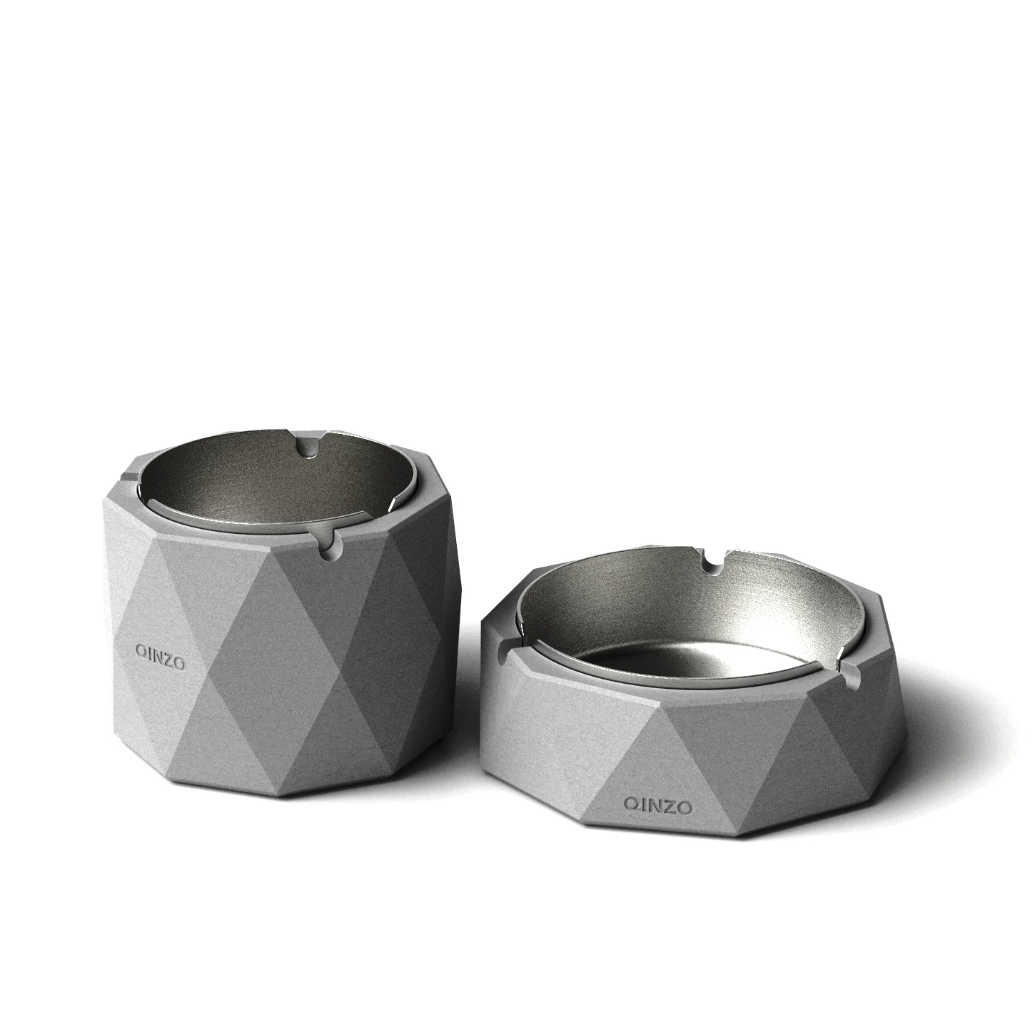 

Stainless steel cement ashtray industrial air fair faced concrete ashtray personalized craft gift