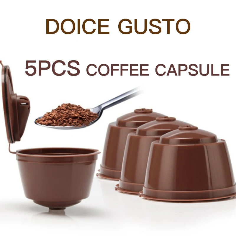 Кофейные капсулы nestle dolce gusto nespresso 1/3/4/5 шт. многоразовые капсульные кофейные