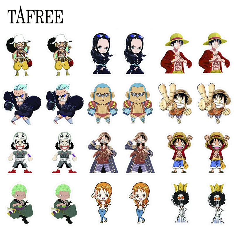 TAFREE Nihon Trendy Long Anime One Piece Figure New Acrylic Clip On Earrings For Women No Ear Hole Girls Jewelrys 2020