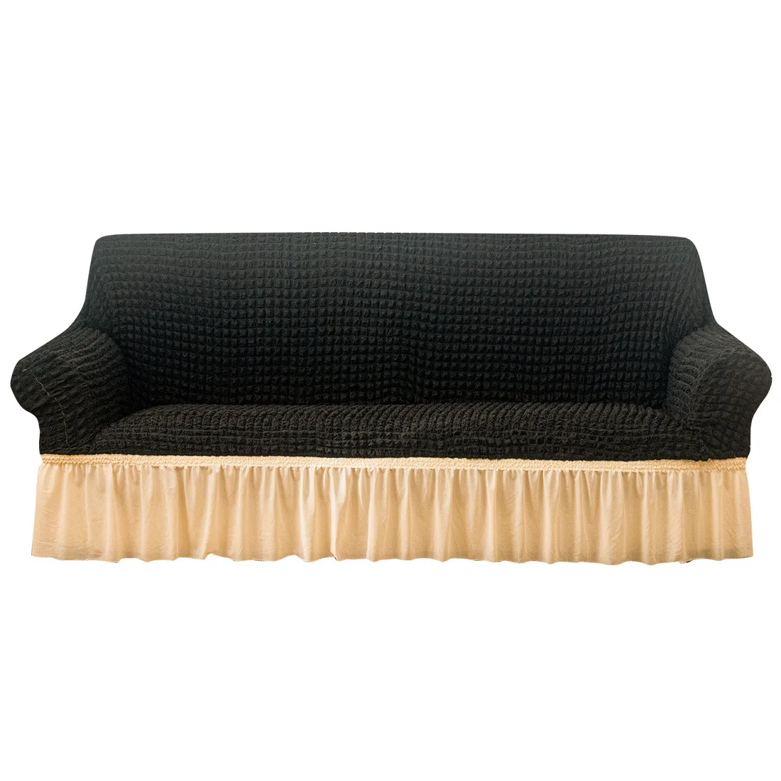 

Seersucker Double Color Sofa Covers for Living Room Polyester Non-slip Couch Cover Slipcovers Chair Protector 1/2/3/4 Seater